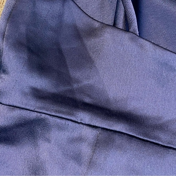 Formal Vivian Diamond Elegant Evening Low Back Maxi Gown Cowl Neck Side Slip S/M - Picture 10 of 12